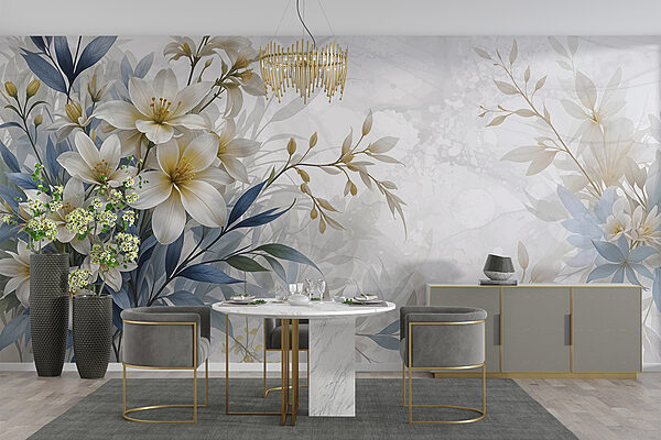 Peinture de fleurs et de feuilles Peinture de fleurs et de feuilles