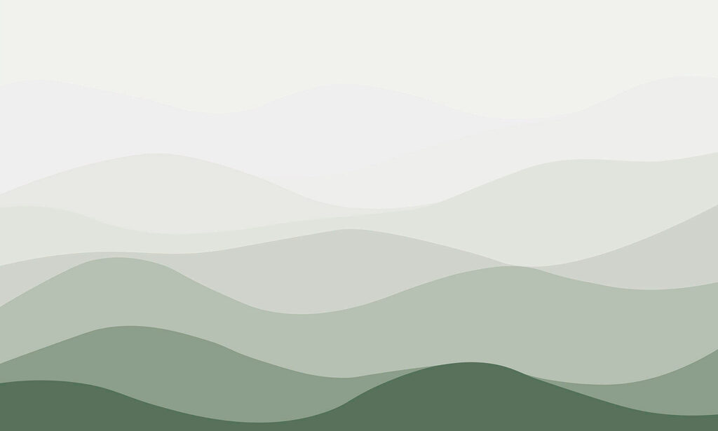 Lignes ondulées vertes et blanches Lignes ondulées vertes et blanches