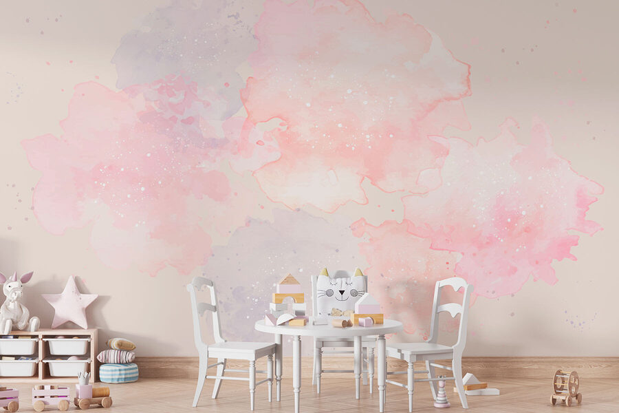 Gros plan sur une aquarelle Gros plan sur une aquarelle