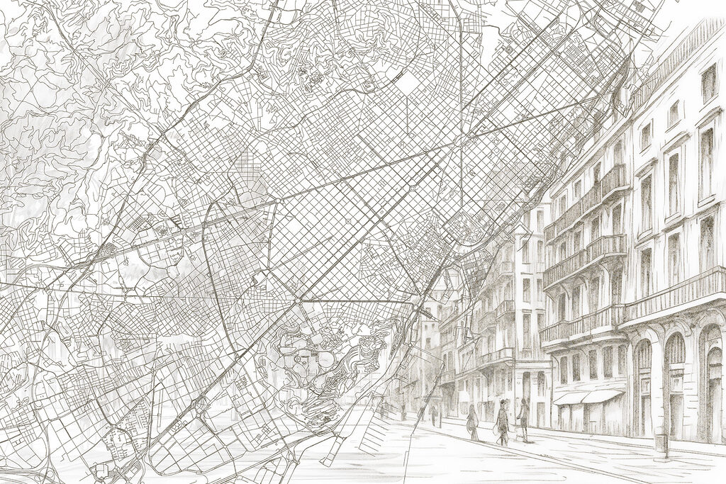 Carte d'une ville Carte d'une ville