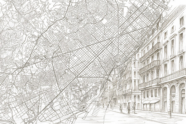 Carte d'une ville Carte d'une ville