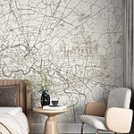 Papier peint Carte d'une ville