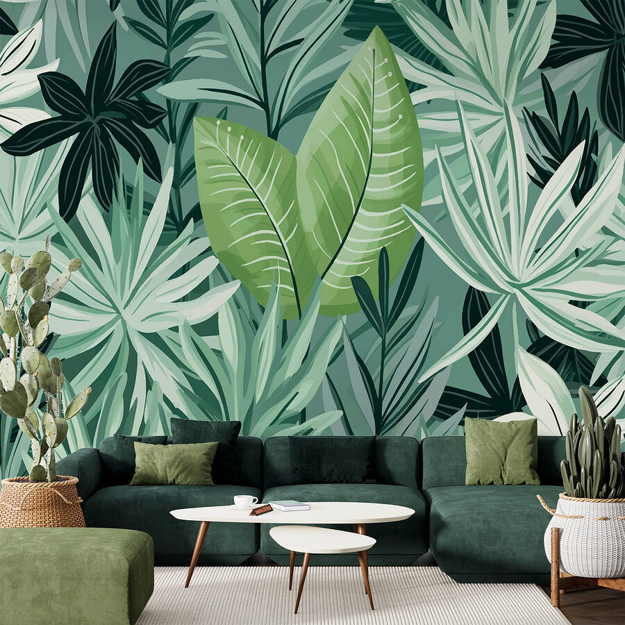 Feuilles et plantes vertes