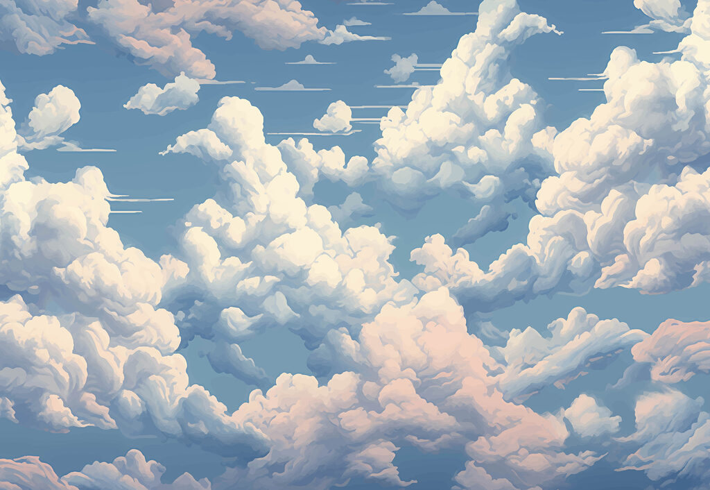 Ciel bleu avec nuages Ciel bleu avec nuages