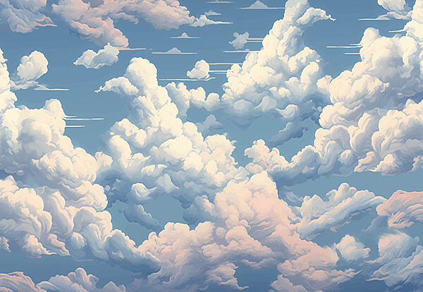 Ciel bleu avec nuages Ciel bleu avec nuages