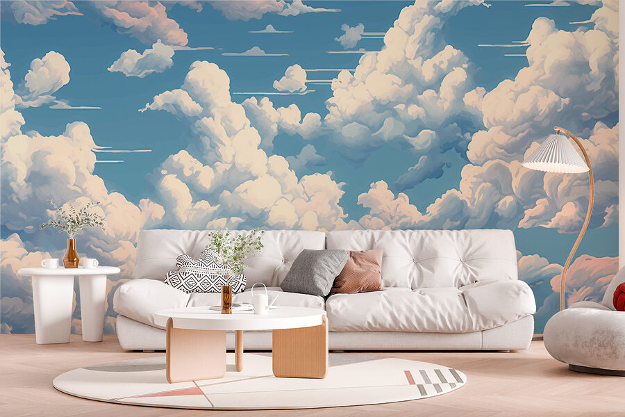 Ciel bleu avec nuages
