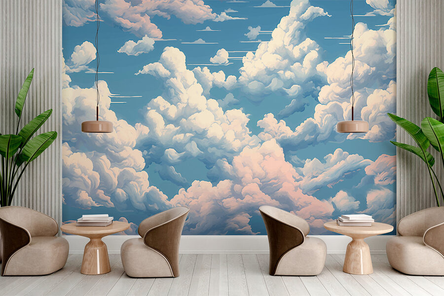 Ciel bleu avec nuages
