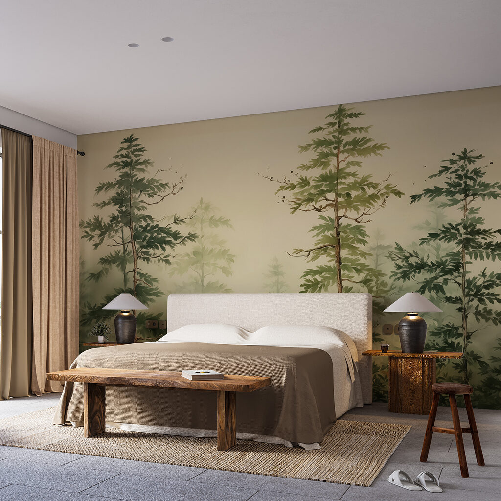 Painting of a forest