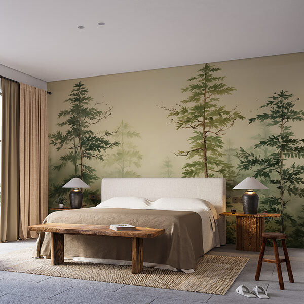 Peinture d'une forêt Peinture d'une forêt