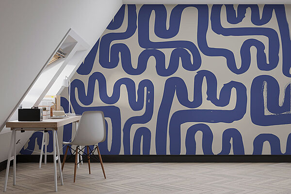 Lignes bleues sur fond blanc Lignes bleues sur fond blanc