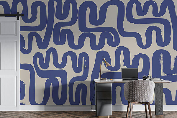 Lignes bleues sur fond blanc Lignes bleues sur fond blanc