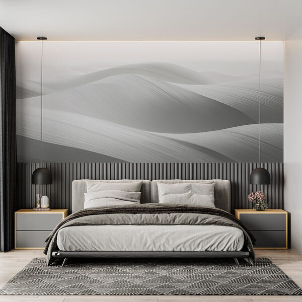 Paysage blanc et gris Paysage blanc et gris