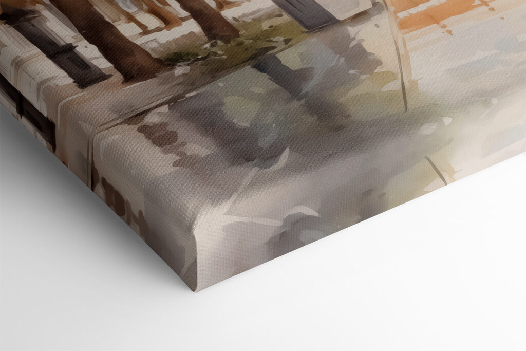 Water fountain in front of a building