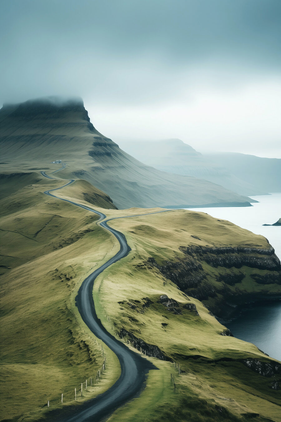 Route traversant une montagne