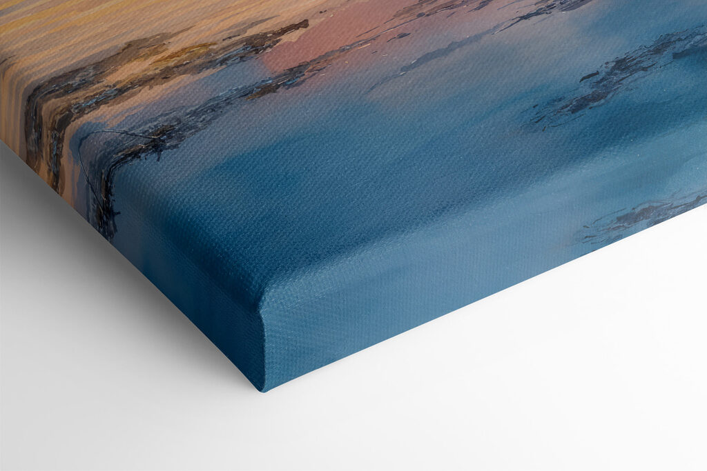 Water with mountains in the background