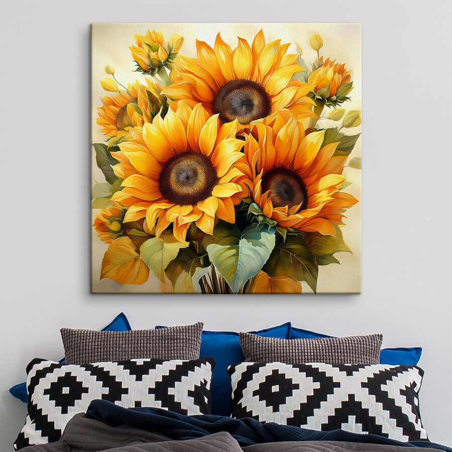 Bouquet de tournesols jaunes