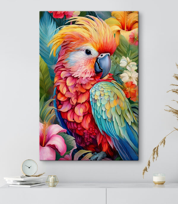 Oiseau coloré avec plumes Oiseau coloré avec plumes