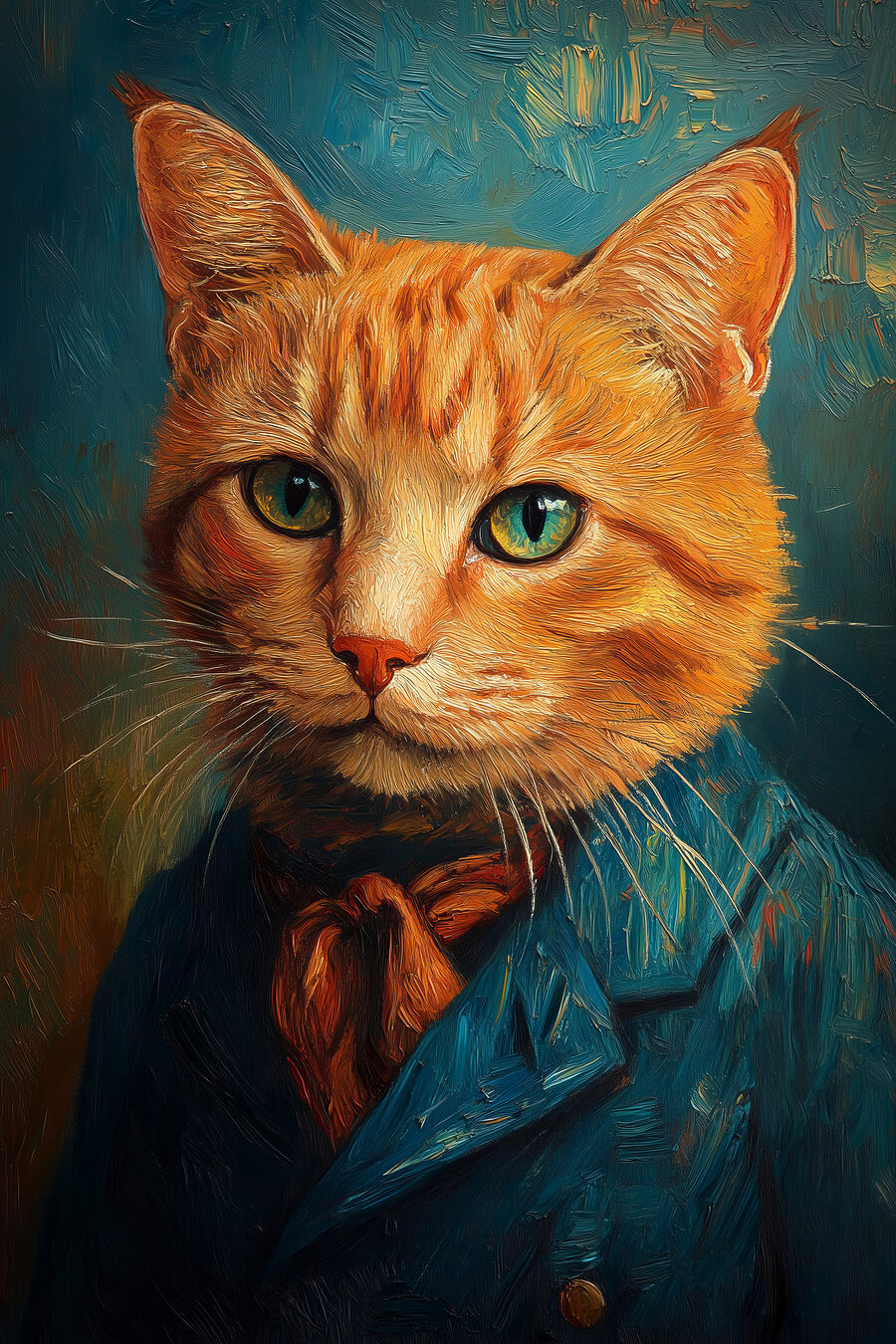 Chat en costume