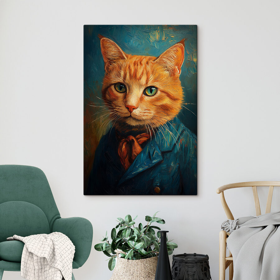 Chat en costume