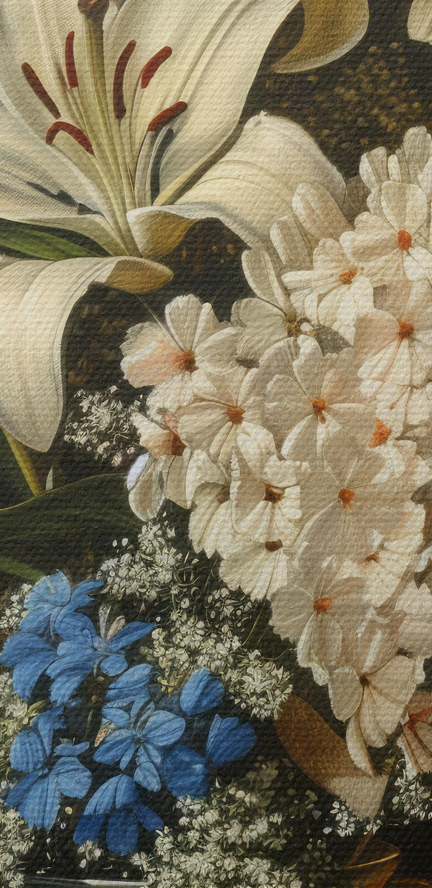 Peinture de fleurs dans un vase