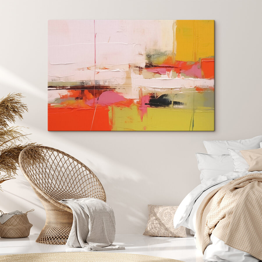 Peinture d'un mur coloré