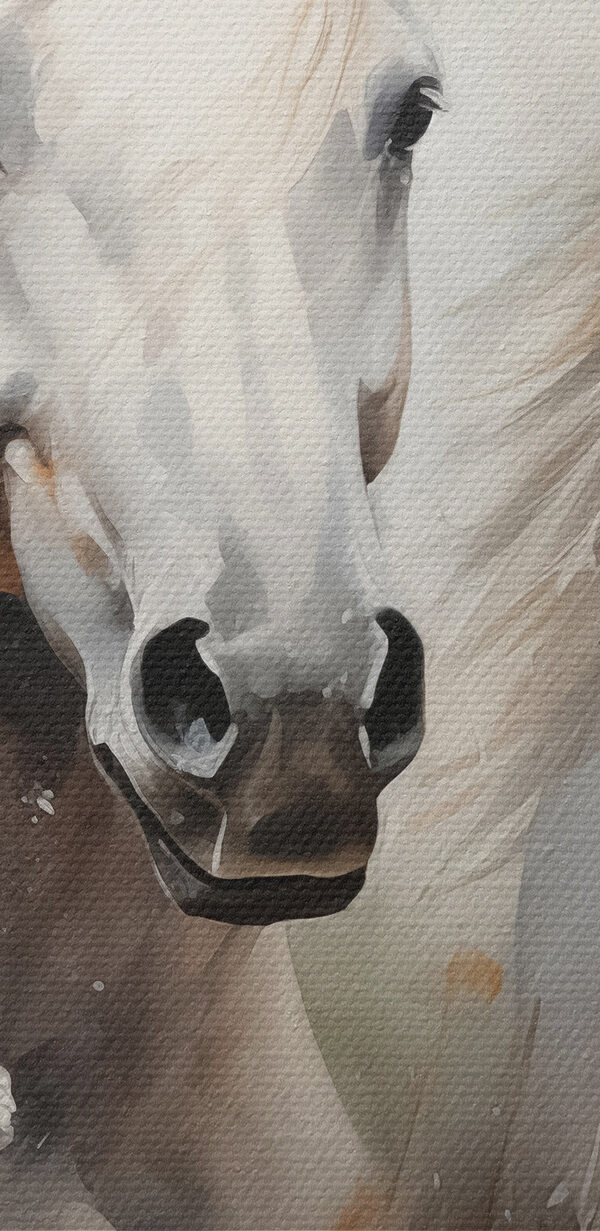 Peinture de chevaux avec des fleurs Peinture de chevaux avec des fleurs