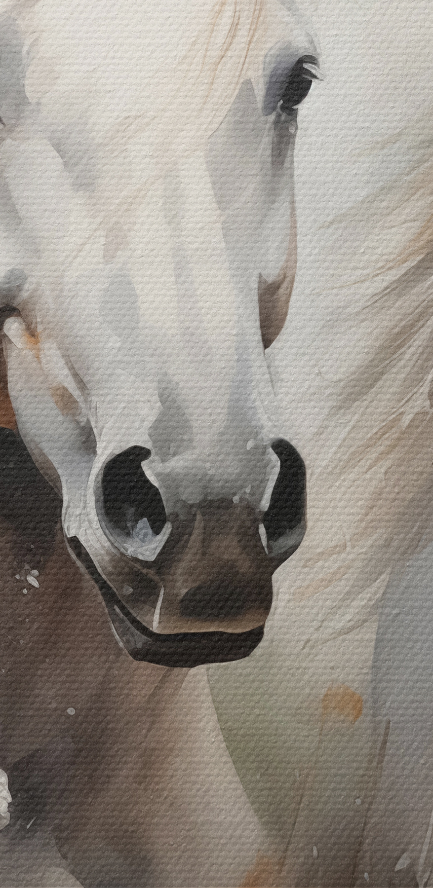 Peinture de chevaux avec des fleurs Peinture de chevaux avec des fleurs