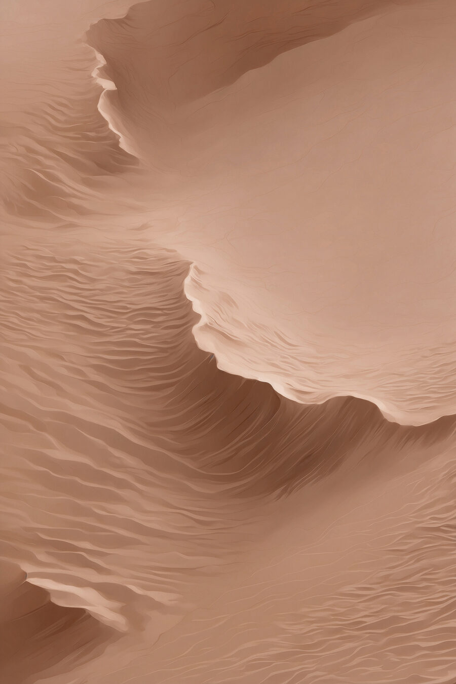 Dune de sable avec des vagues