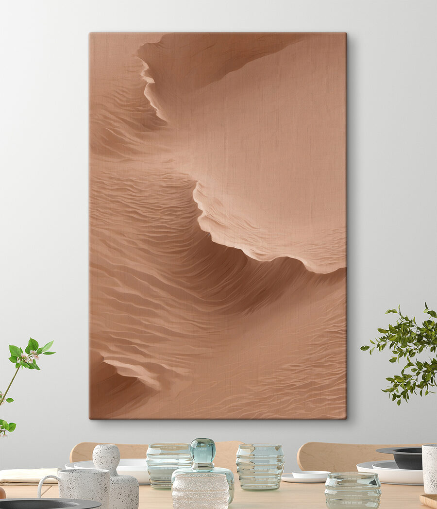 Dune de sable avec des vagues