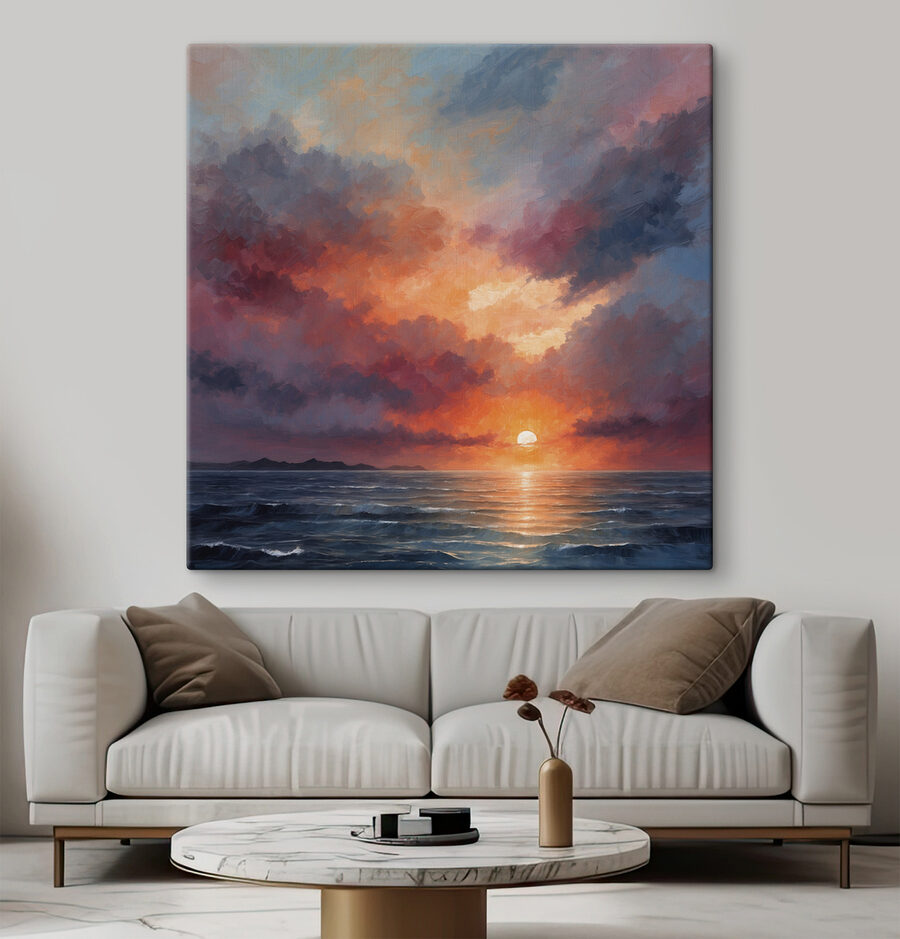 Coucher de soleil sur l'océan