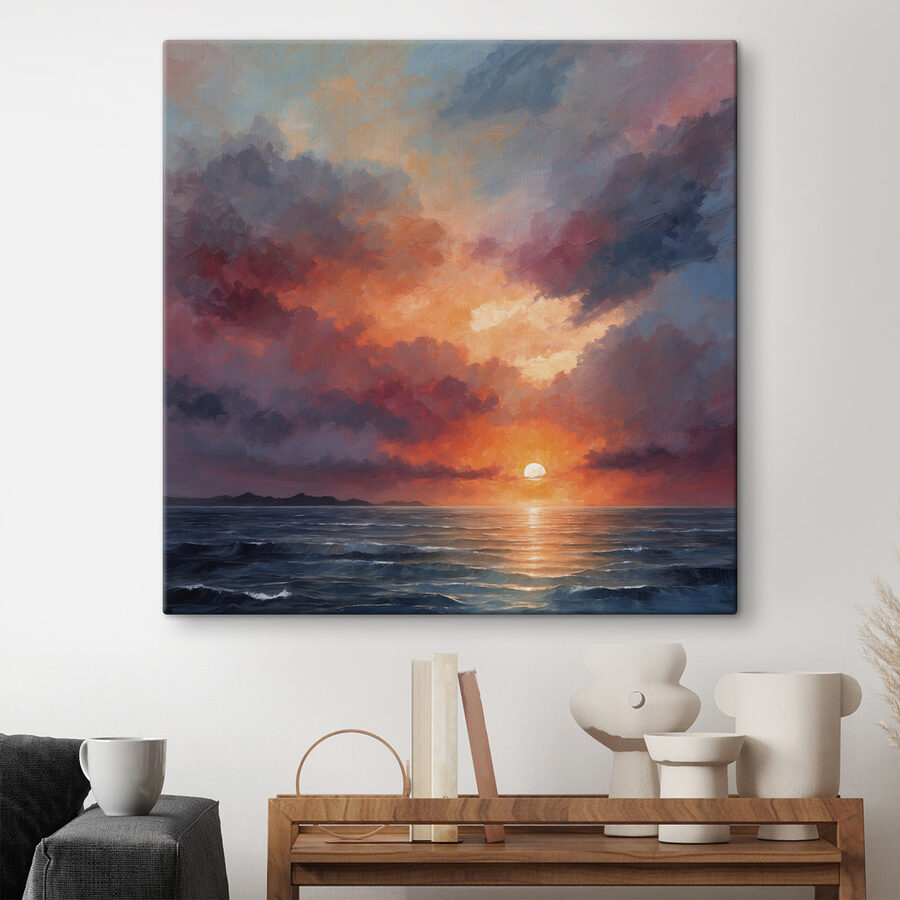 Coucher de soleil sur l'océan