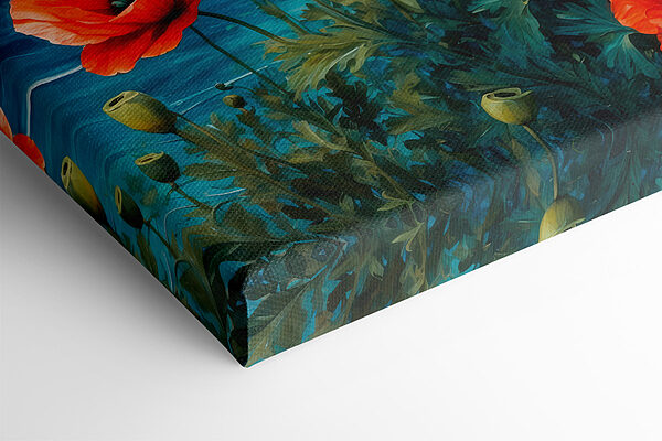 Peinture de fleurs rouges et d'eau Peinture de fleurs rouges et d'eau