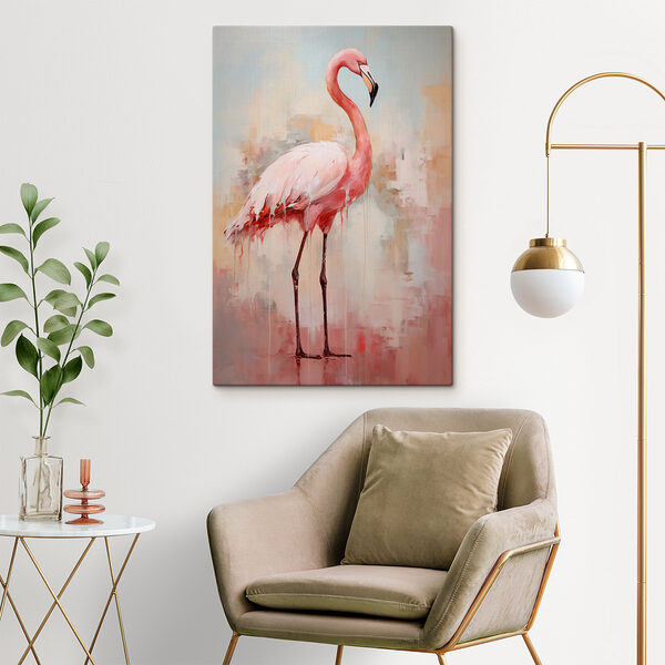 Peinture d'un flamant rose Peinture d'un flamant rose