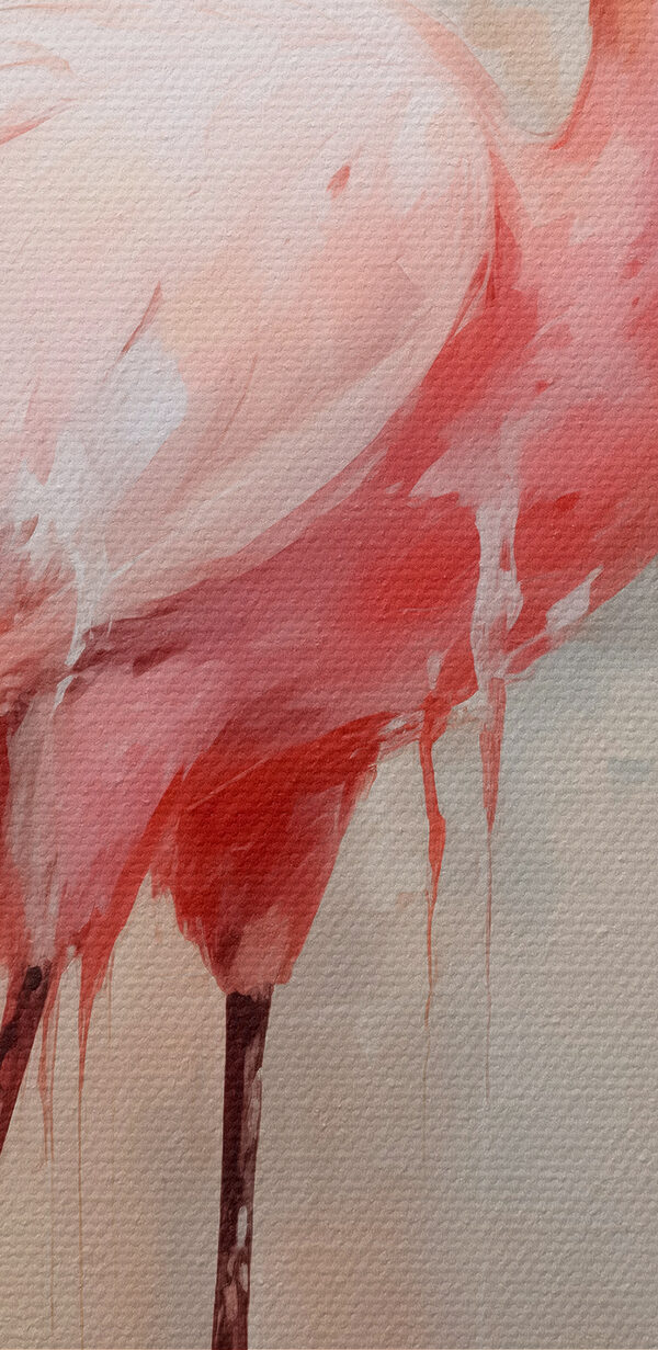 Peinture d'un flamant rose Peinture d'un flamant rose