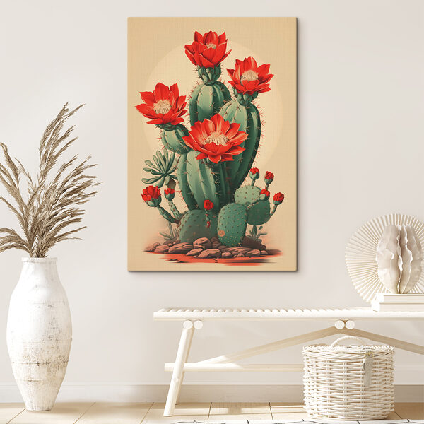 Cactus à fleurs rouges Cactus à fleurs rouges