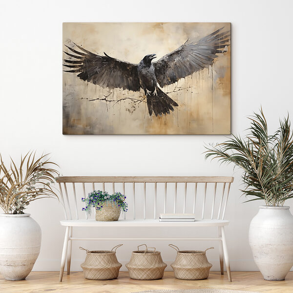 Oiseau aux ailes déployées Oiseau aux ailes déployées