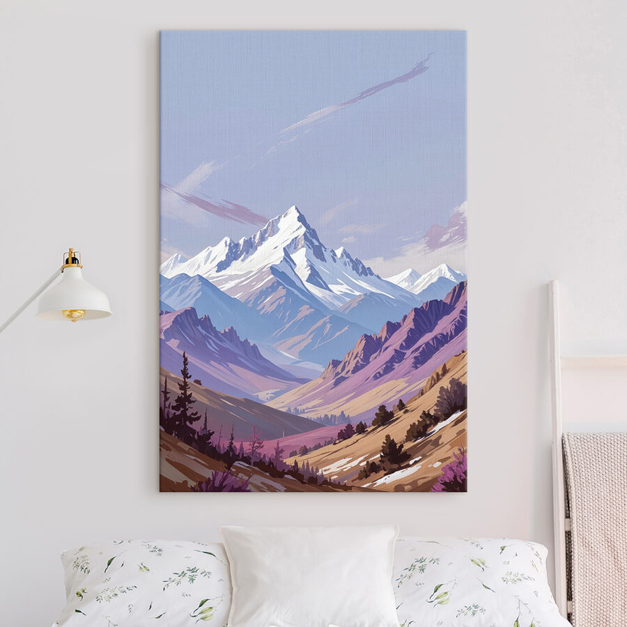 Chaîne de montagnes avec arbres et montagnes en arrière-plan