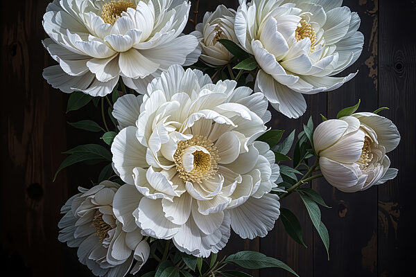 Groupe de fleurs blanches Groupe de fleurs blanches