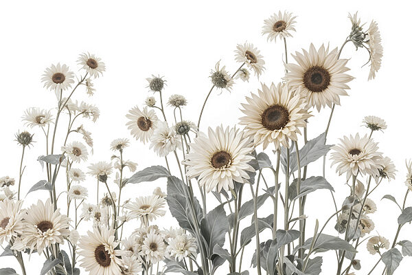 Groupe de fleurs blanches Groupe de fleurs blanches