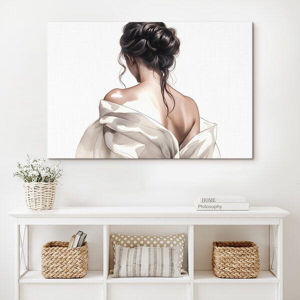 Femme avec les cheveux tirés en arrière Femme avec les cheveux tirés en arrière