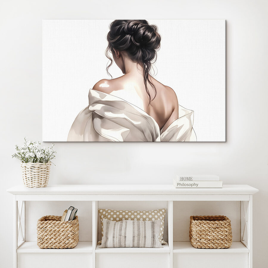Femme avec les cheveux tirés en arrière Femme avec les cheveux tirés en arrière