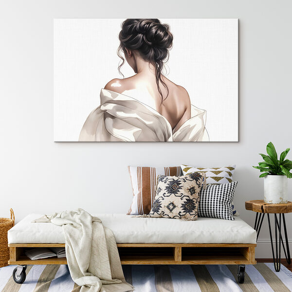 Femme avec les cheveux tirés en arrière Femme avec les cheveux tirés en arrière