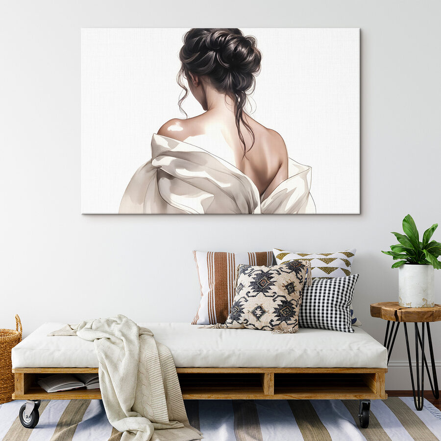 Femme avec les cheveux tirés en arrière Femme avec les cheveux tirés en arrière