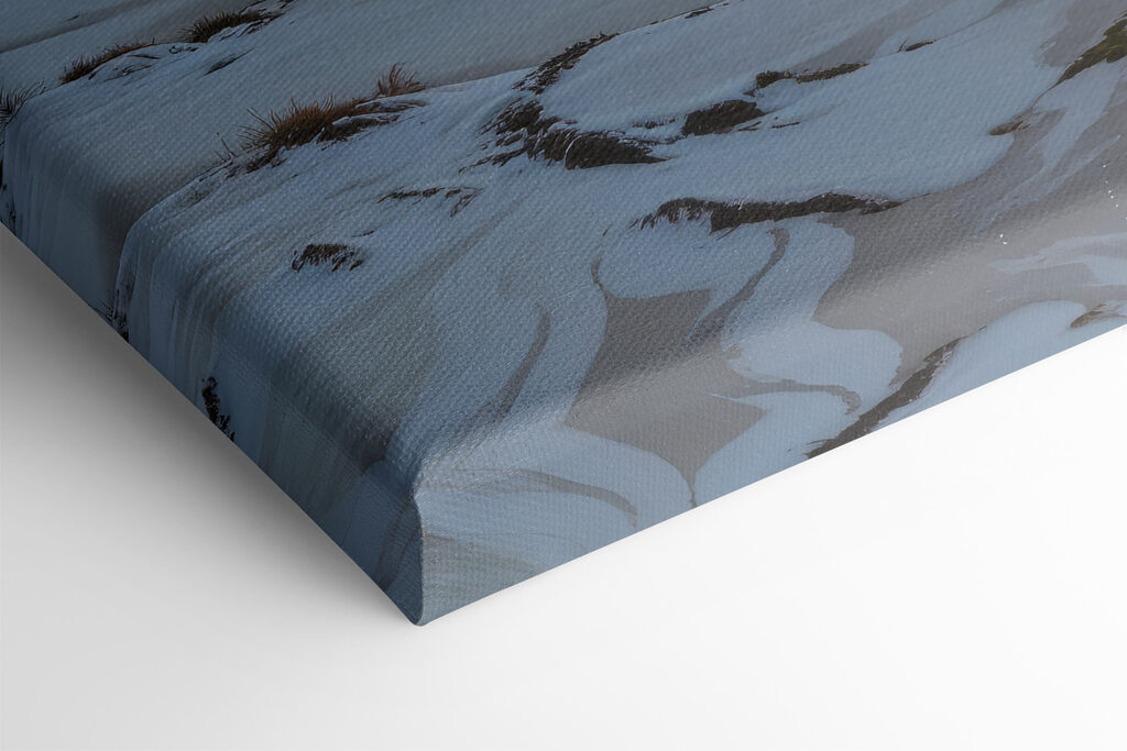 Beach with waves and people on it