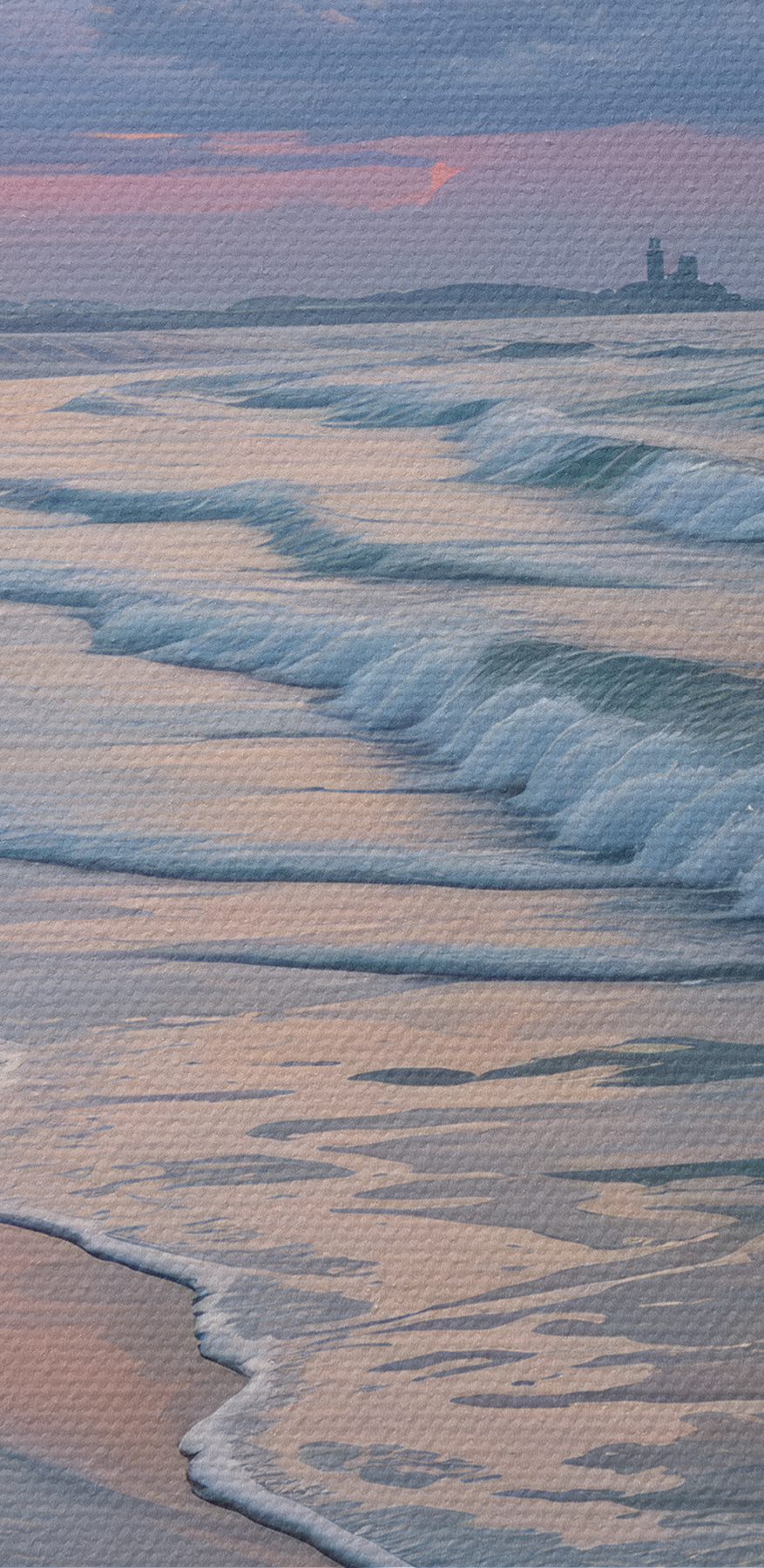 Plage avec des vagues et des gens Plage avec des vagues et des gens