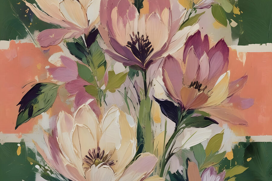 Peinture de fleurs sur toile Peinture de fleurs sur toile