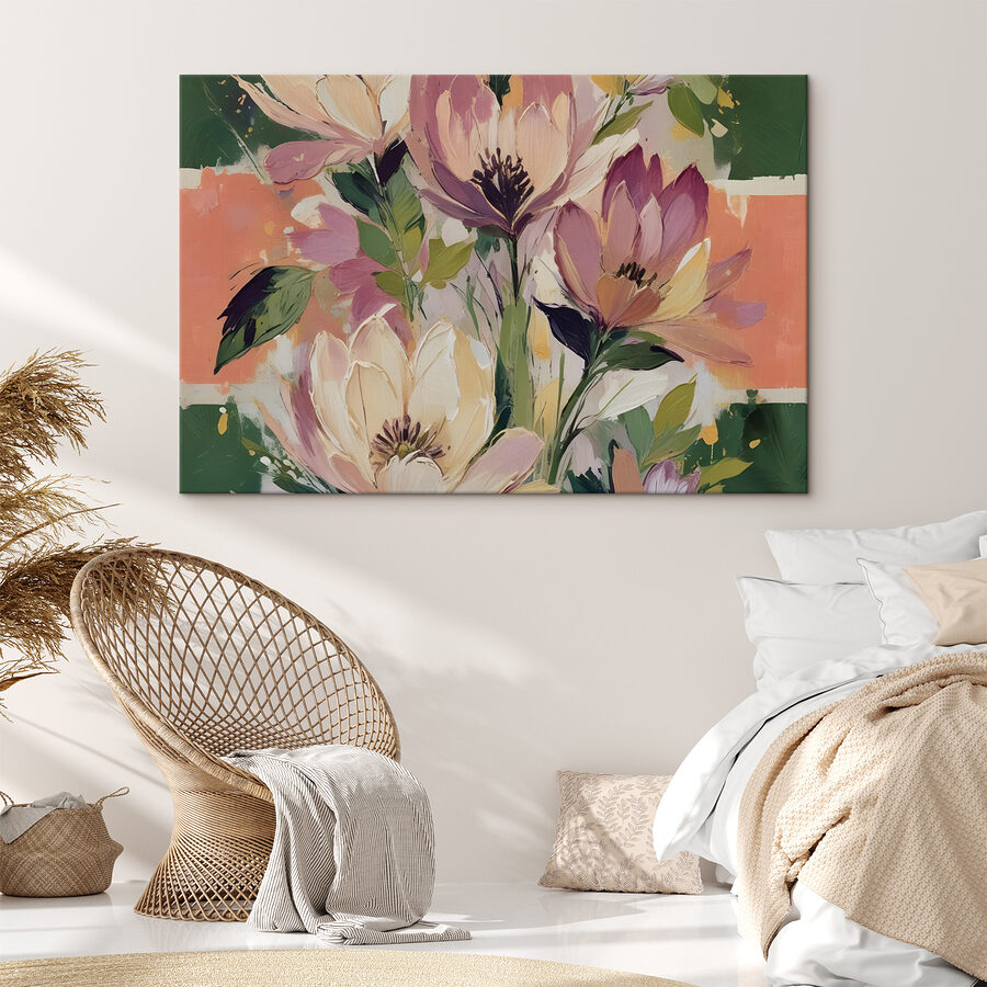 Peinture de fleurs sur toile Peinture de fleurs sur toile