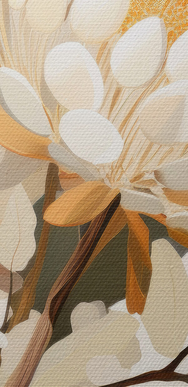 Fleur blanche avec centre jaune Fleur blanche avec centre jaune