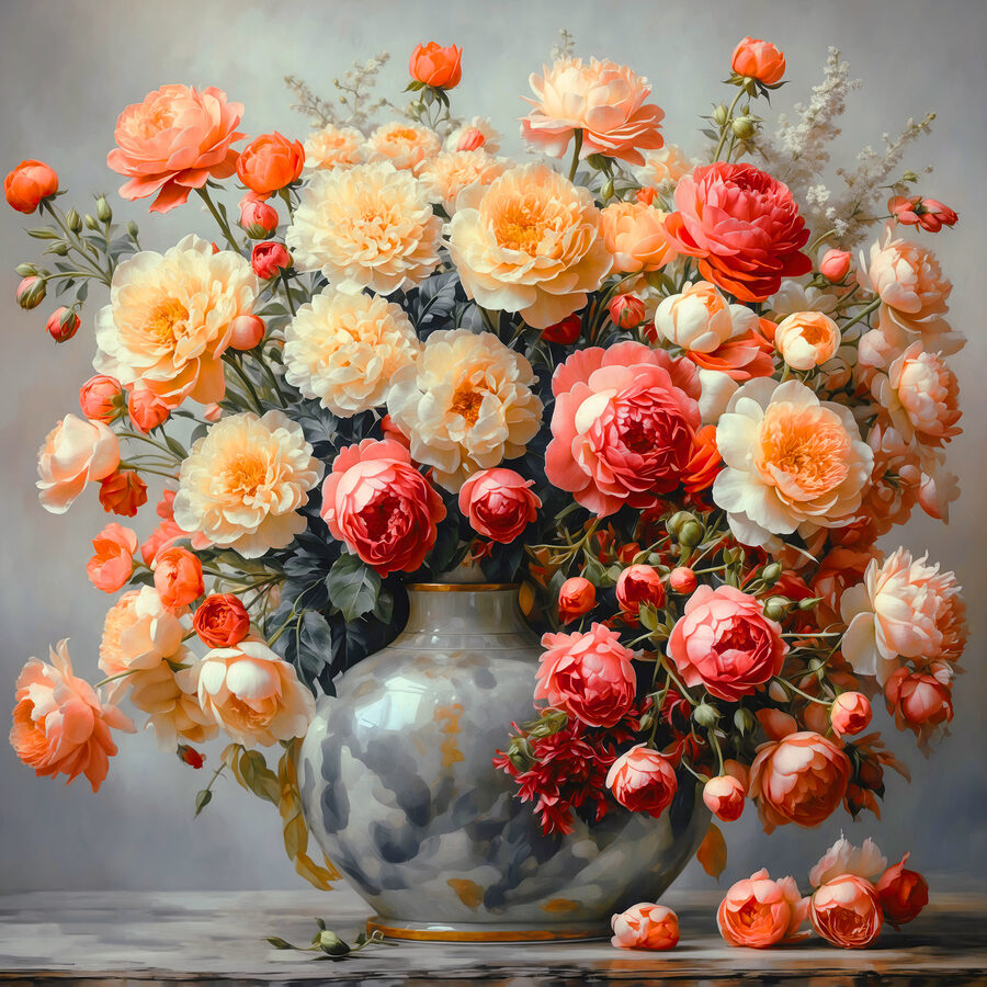 Vase de fleurs sur une table Vase de fleurs sur une table