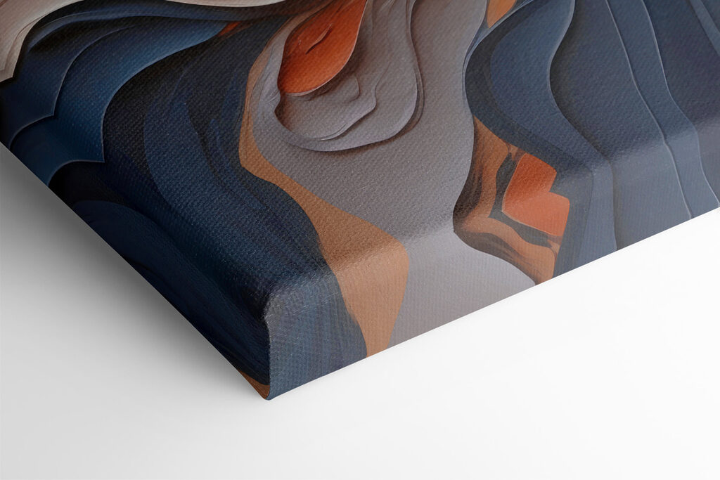 Colorful swirls of paint